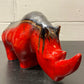 Exclusive Otto Keramik Ceramic Rhino West German Pottery Fat Lava
