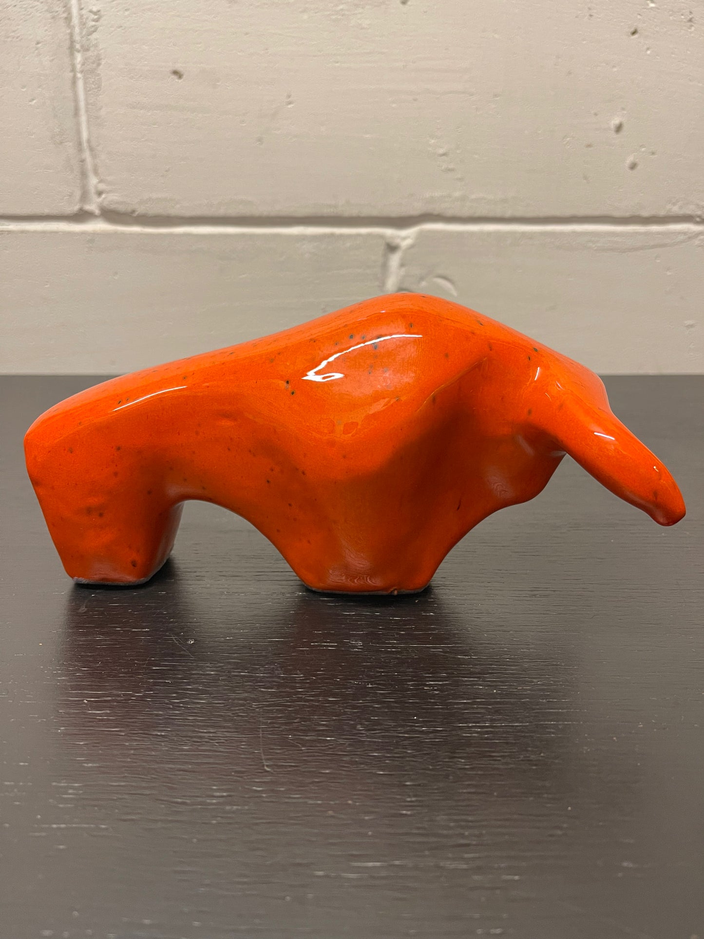 Otto Keramik Ceramic Bull West German Pottery Fat Lava