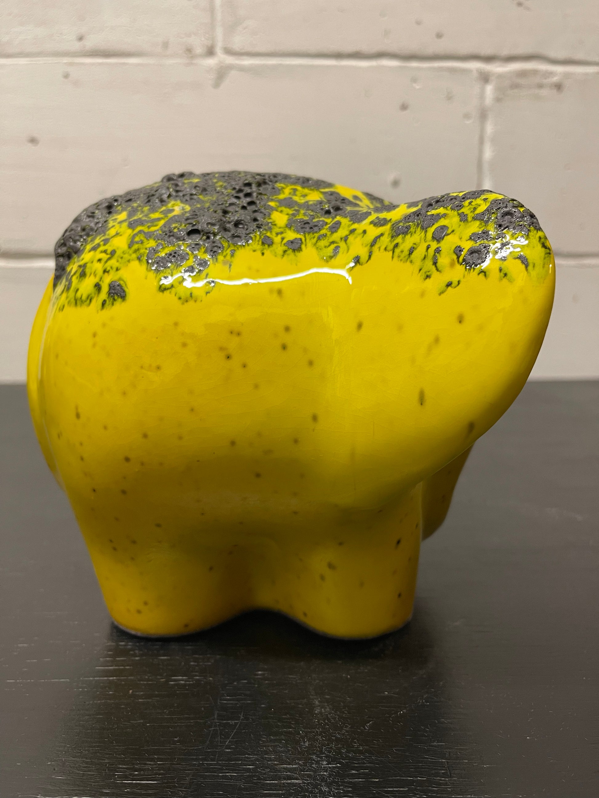 Otto Keramik Ceramic Elephant West German Pottery Fat Lava