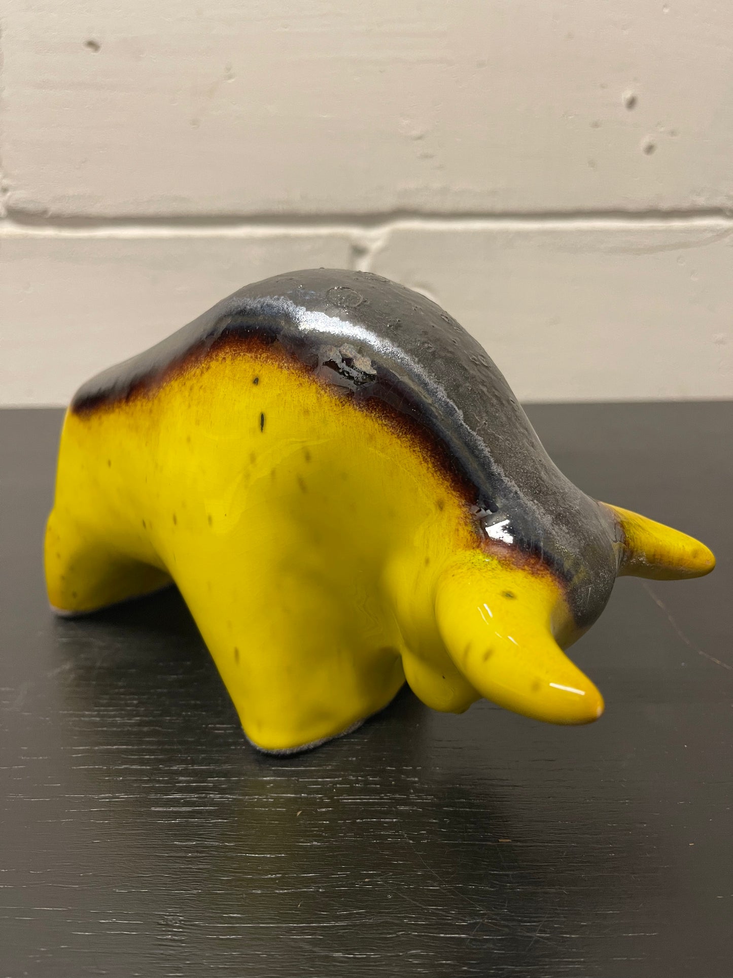 Otto Keramik Ceramic Bull West German Pottery Fat Lava