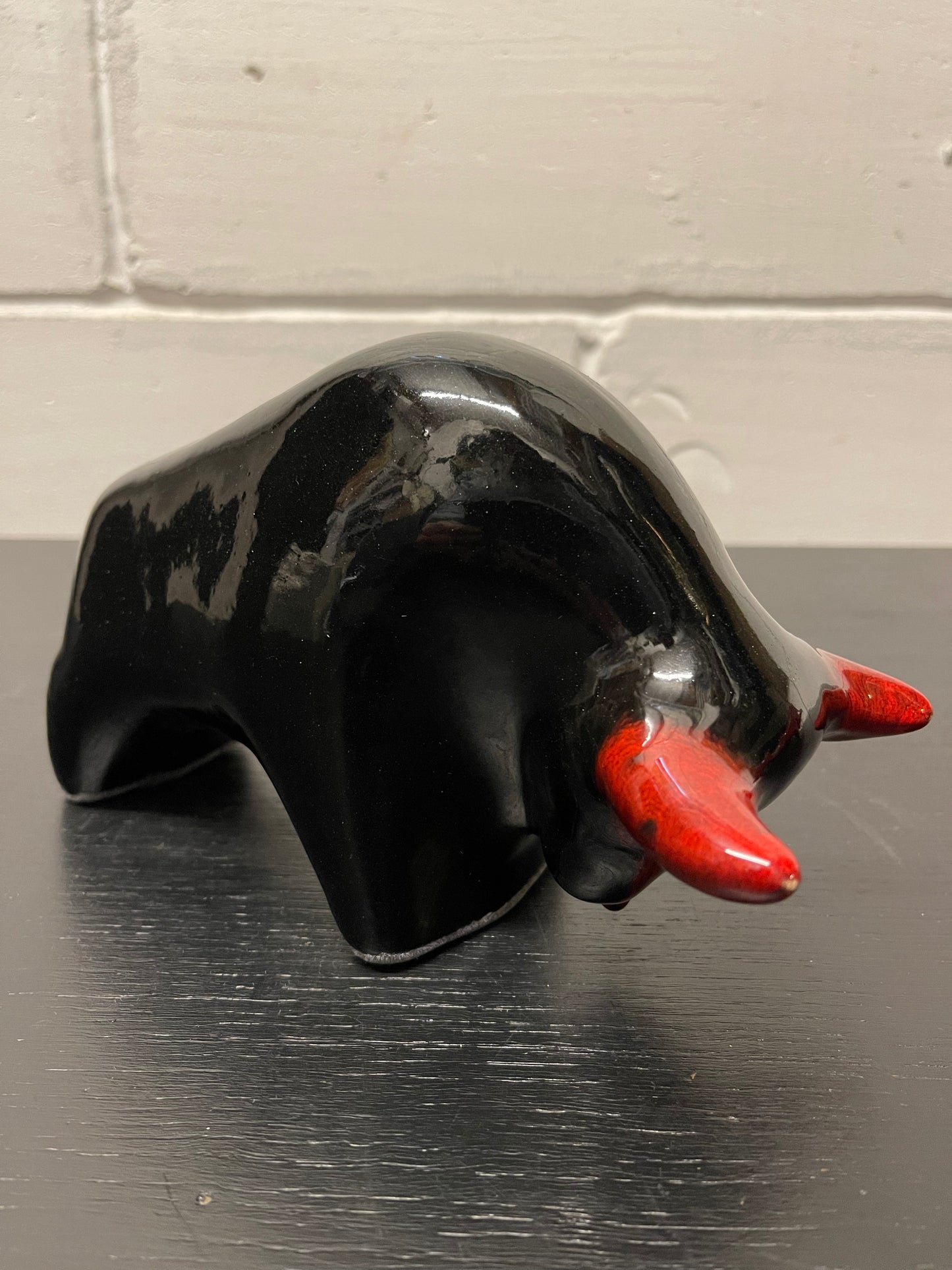 Otto Keramik Ceramic Bull West German Pottery Fat Lava