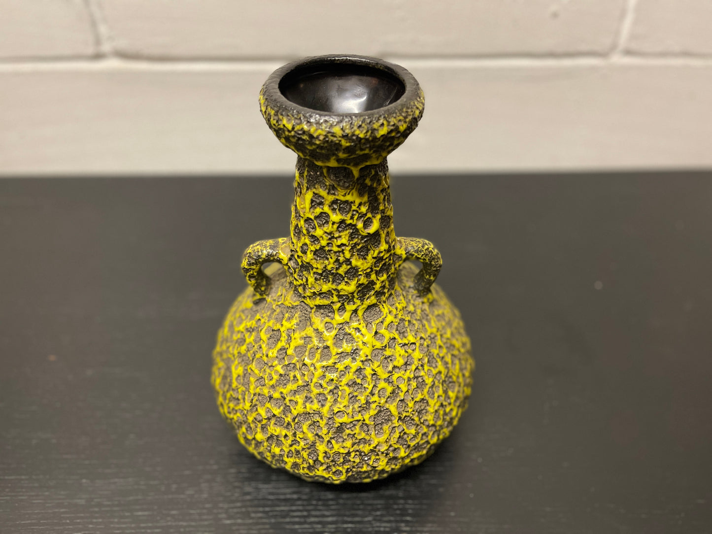 1960s West German Pottery Fat Lava Vase By Japecco 62/30
