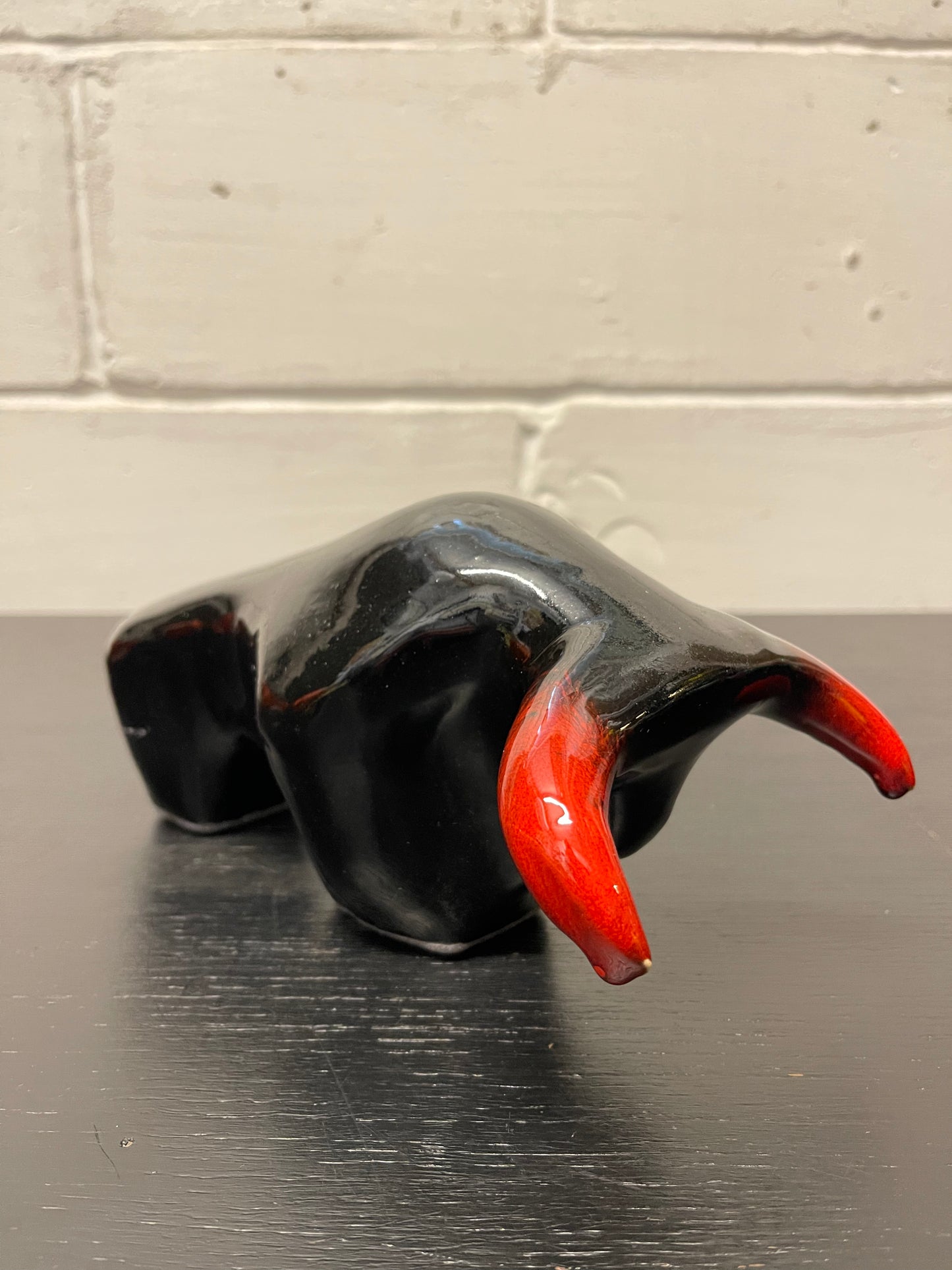 Otto Keramik Ceramic Bull West German Pottery Fat Lava