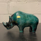 Exclusive Otto Keramik Ceramic Rhino West German Pottery Fat Lava