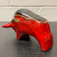 Otto Keramik Ceramic Bull West German Pottery Fat Lava