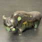 Otto Keramik Ceramic Bull West German Pottery Fat Lava