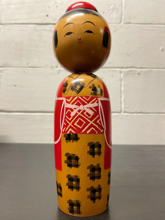 Large Vintage Japanese Creative Kokeshi Doll By Kojo Tanaka
