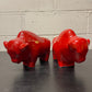 Otto Keramik Ceramic Bull West German Pottery Fat Lava