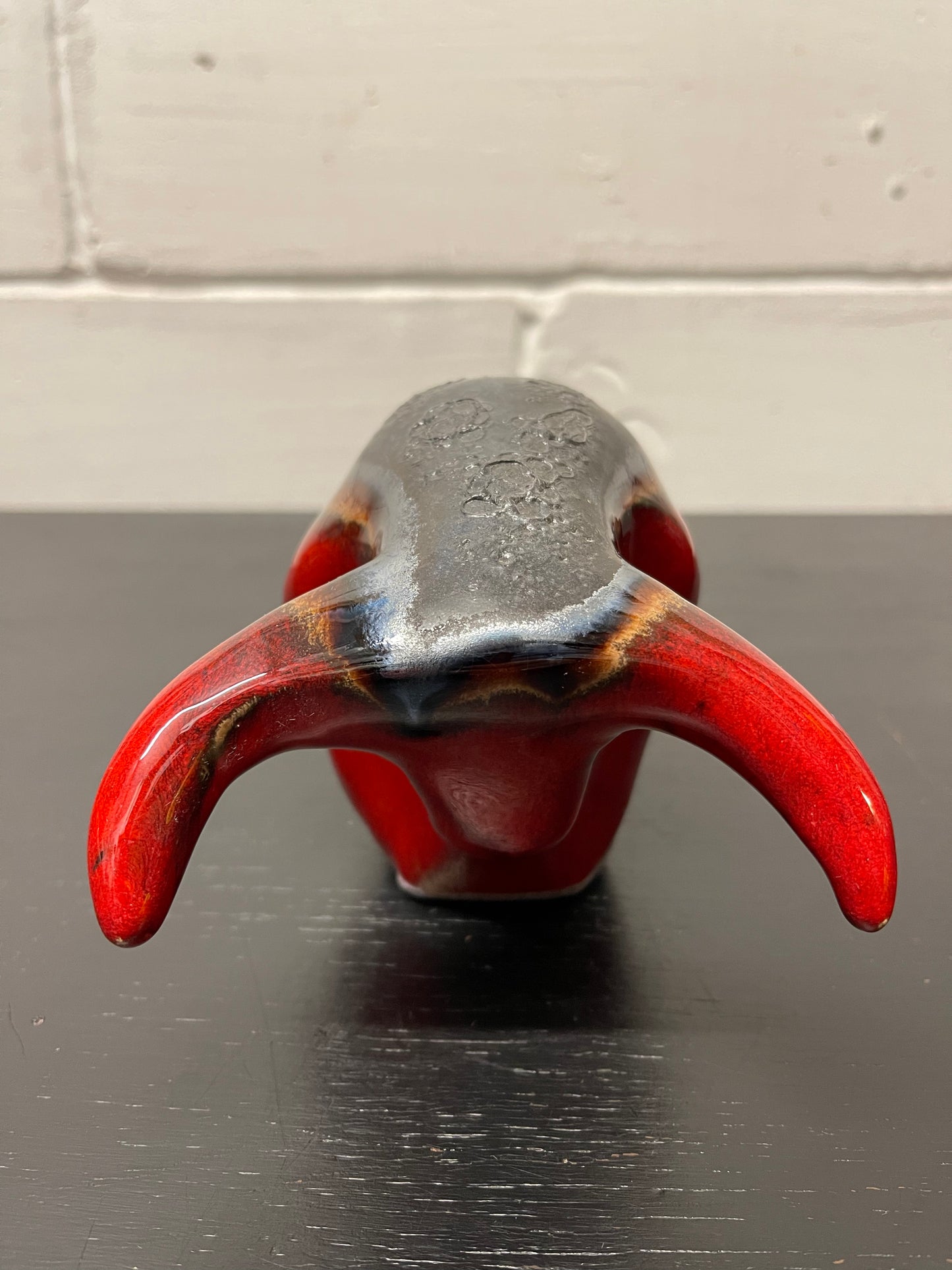 Otto Keramik Ceramic Bull West German Pottery Fat Lava