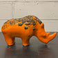 Exclusive Otto Keramik Ceramic Rhino West German Pottery Fat Lava