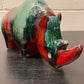 Exclusive Otto Keramik Ceramic Rhino West German Pottery Fat Lava