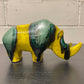 Exclusive Otto Keramik Ceramic Rhino West German Pottery Fat Lava