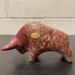Otto Keramik Ceramic Bull West German Pottery Fat Lava