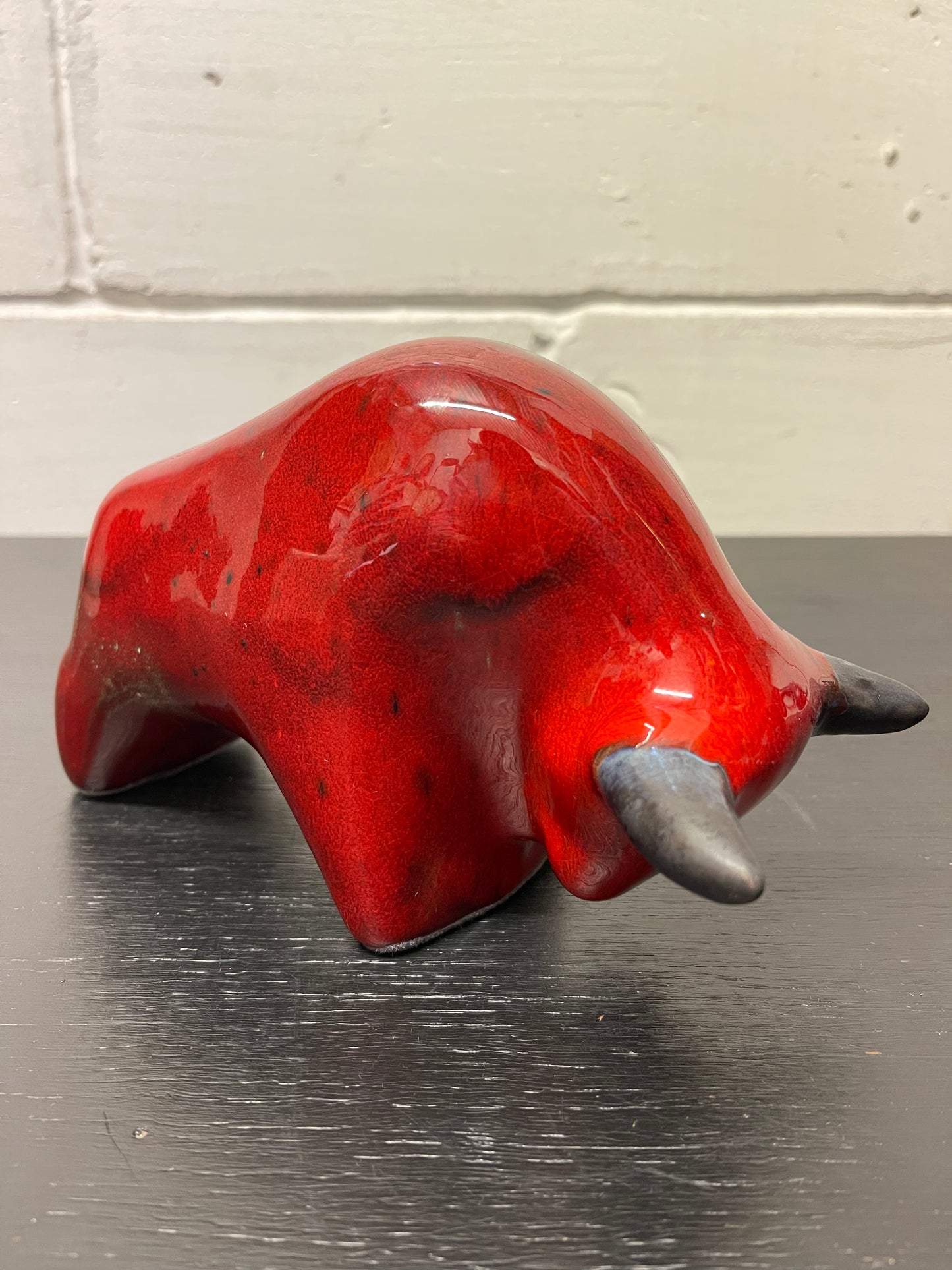 Otto Keramik Ceramic Bull West German Pottery Fat Lava