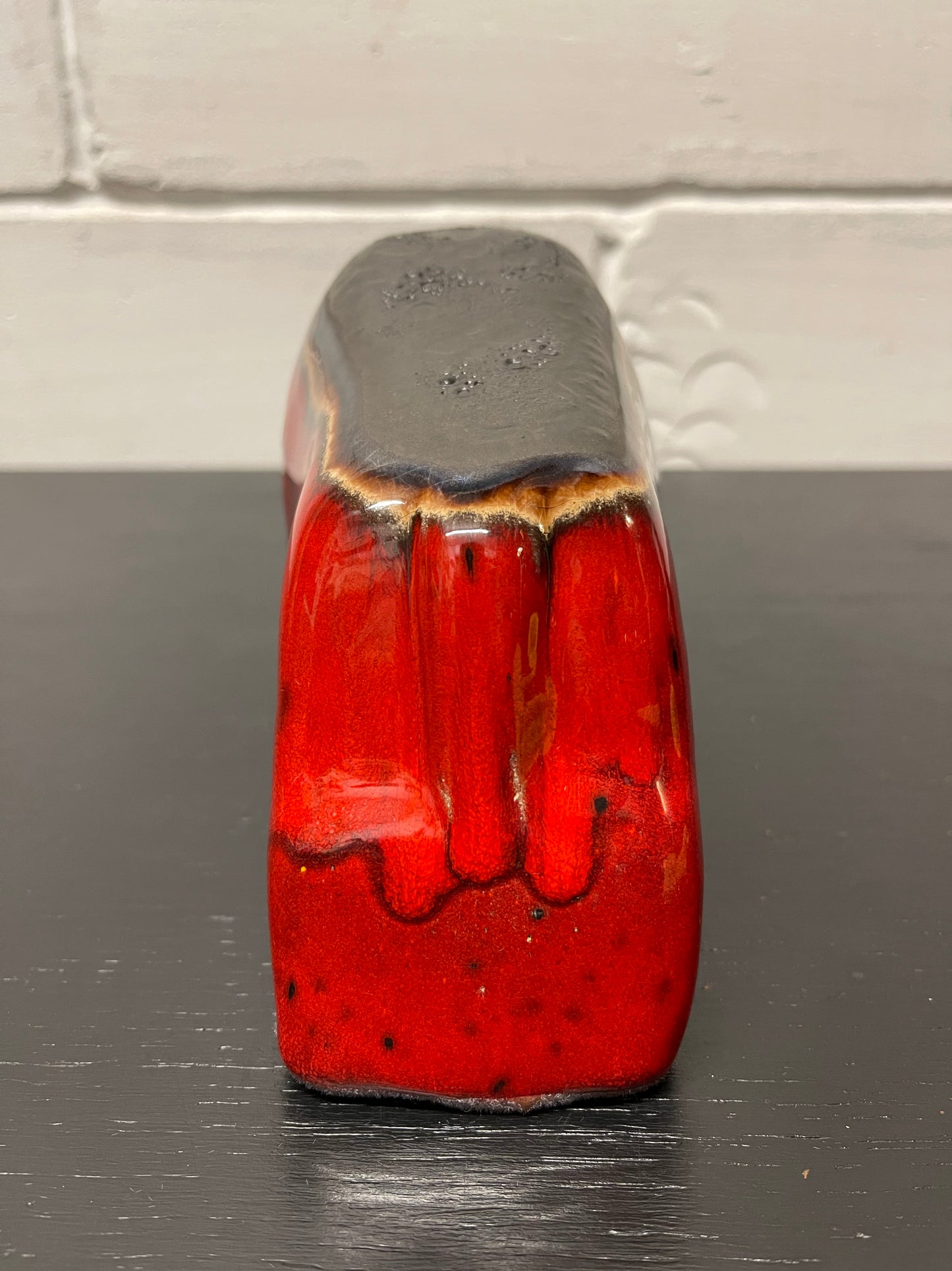 Otto Keramik Ceramic Bull West German Pottery Fat Lava