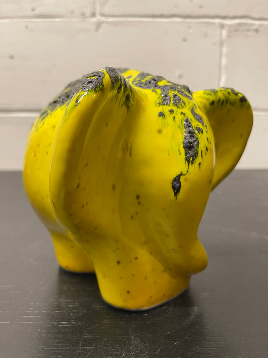 Otto Keramik Ceramic Elephant West German Pottery Fat Lava