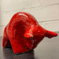 Otto Keramik Ceramic Bull West German Pottery Fat Lava
