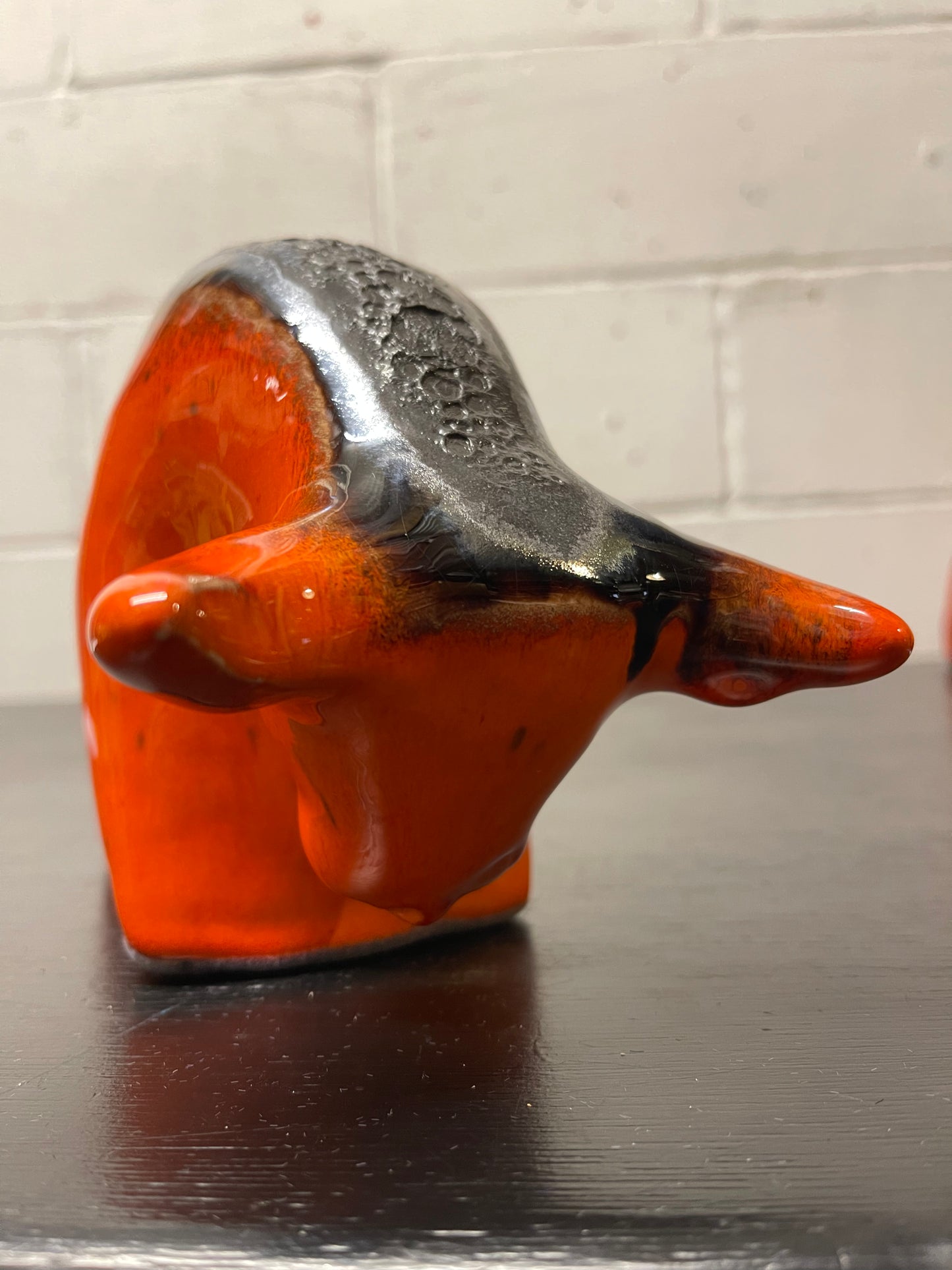 Otto Keramik Ceramic Bull West German Pottery Fat Lava