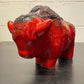 Otto Keramik Ceramic Bull West German Pottery Fat Lava