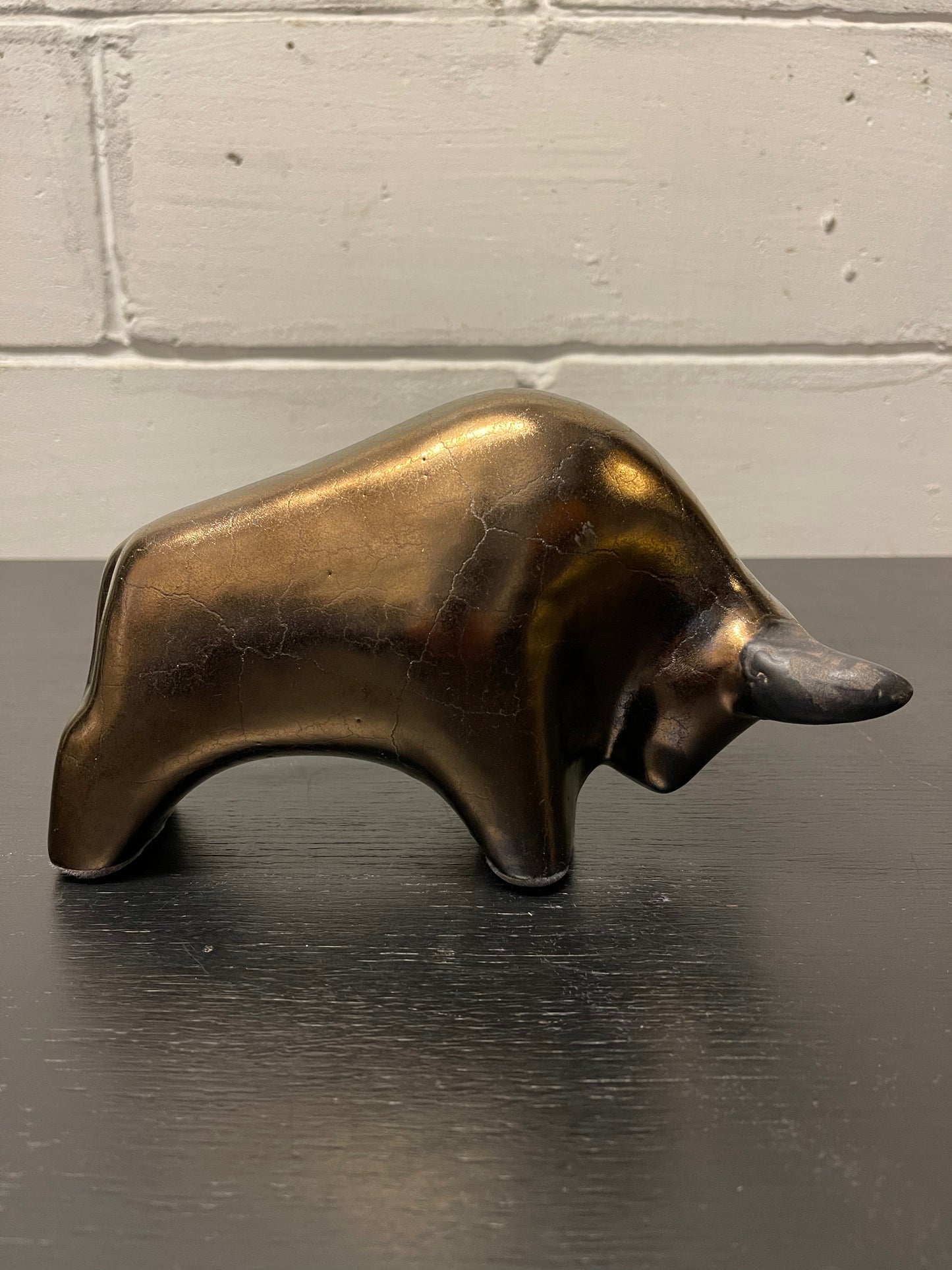 Otto Keramik Ceramic Bull West German Pottery Fat Lava