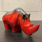 Exclusive Otto Keramik Ceramic Rhino West German Pottery Fat Lava