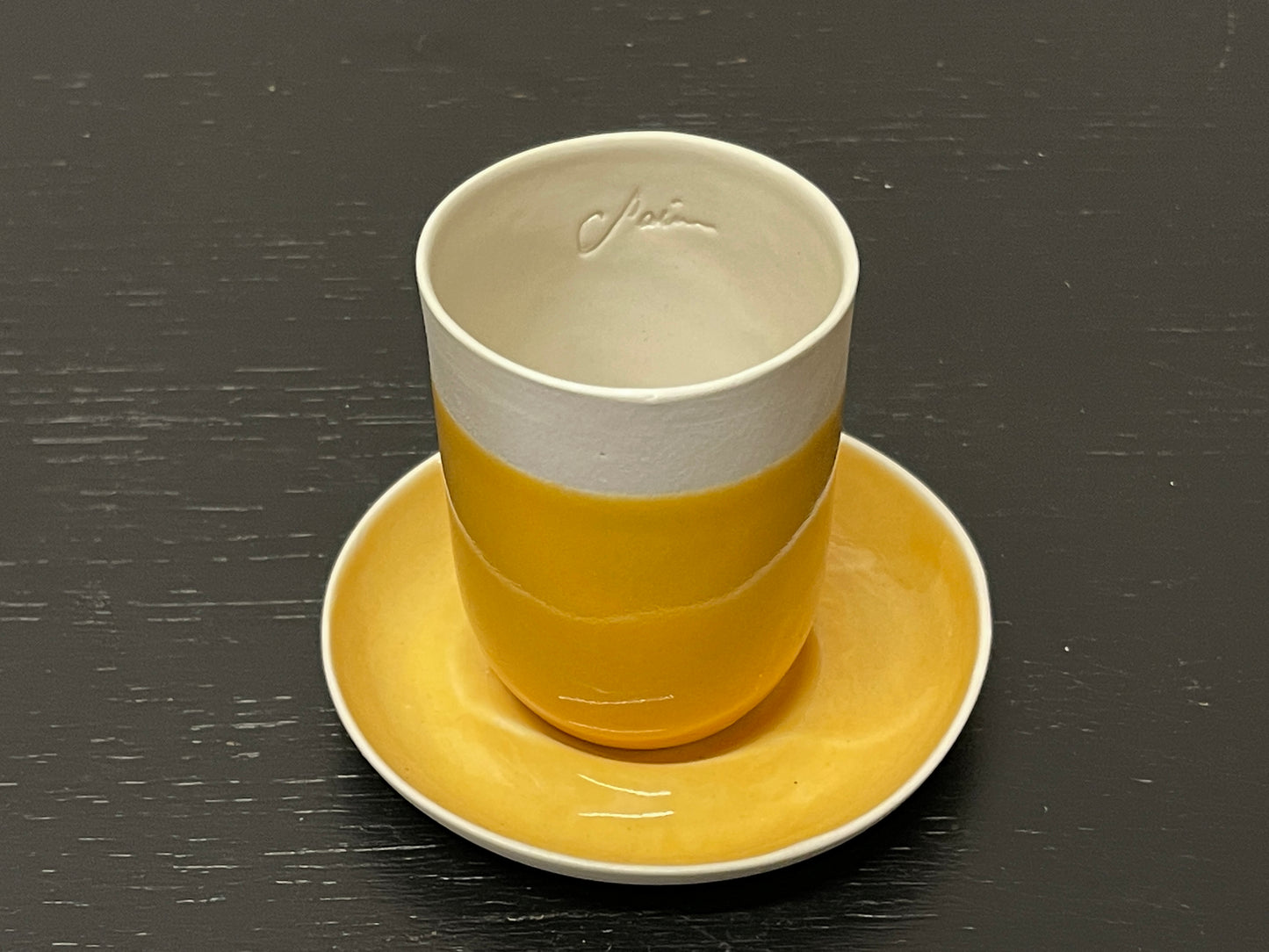 Hand Made Turkish Coffee / Espresso Cups By Renowned Design Ceramicist Saliha Kartal