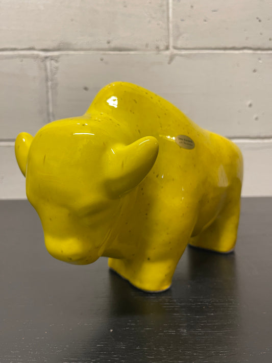 Otto Keramik Ceramic Bull West German Pottery Fat Lava