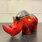 Exclusive Otto Keramik Ceramic Rhino West German Pottery Fat Lava