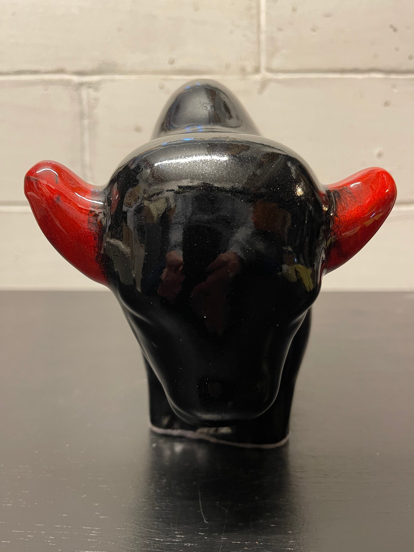 Otto Keramik Ceramic Bull West German Pottery Fat Lava