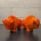 Otto Keramik Ceramic Bull West German Pottery Fat Lava