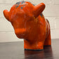 Otto Keramik Ceramic Bull West German Pottery Fat Lava