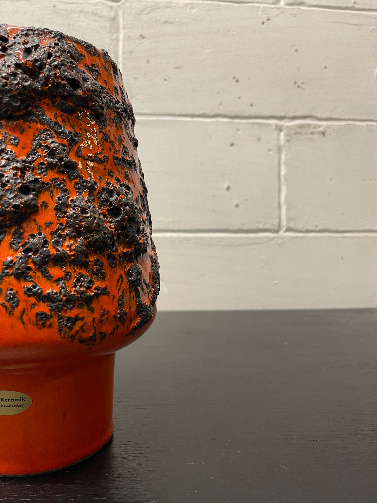 Otto Keramik Ceramic Fat Lava Vase West German Pottery