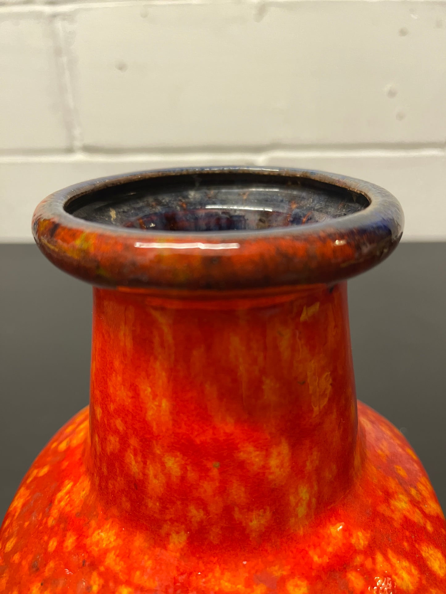 1960s West German Pottery Fossil Vase By Bay 80/25