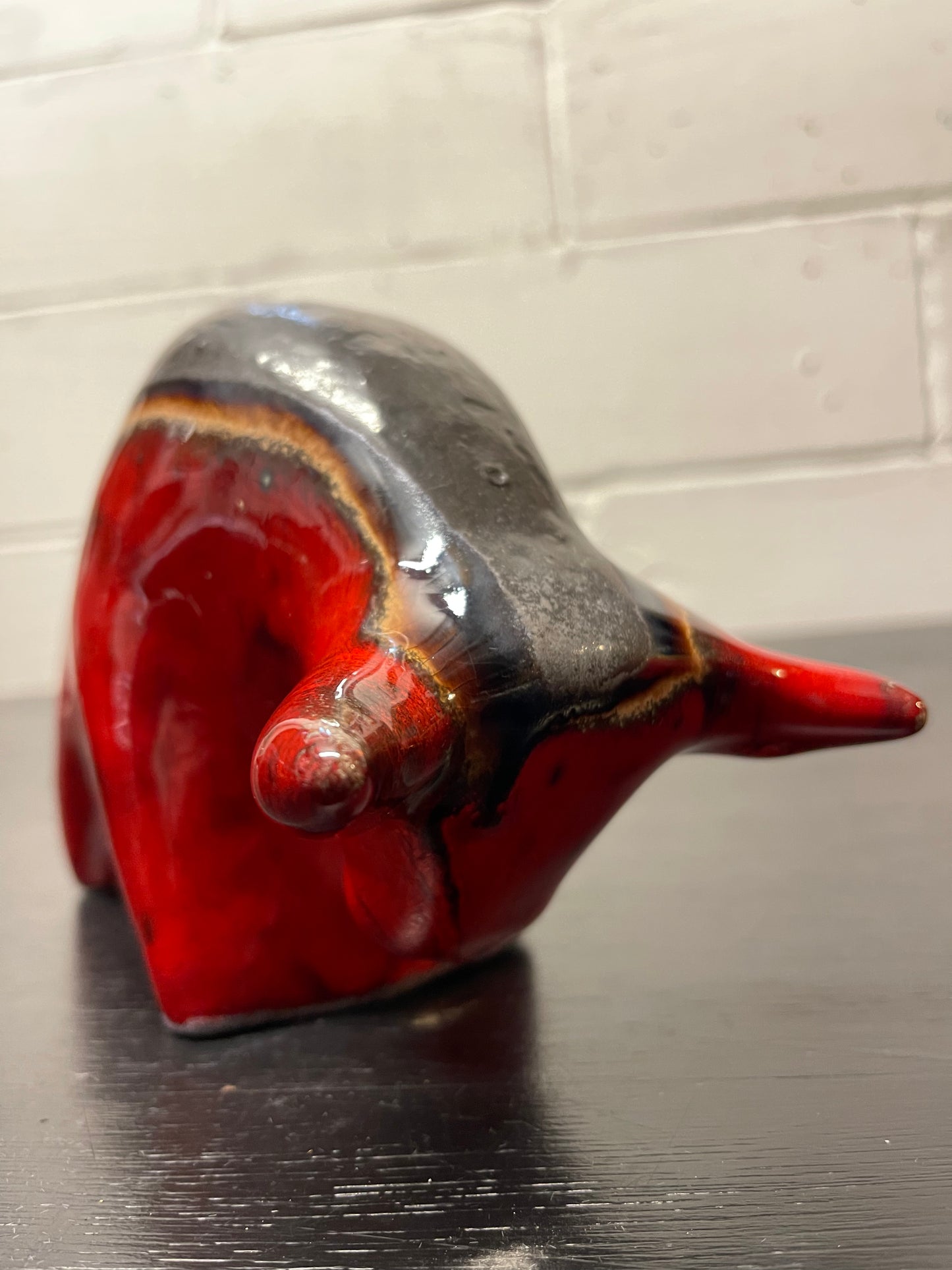 Otto Keramik Ceramic Bull West German Pottery Fat Lava