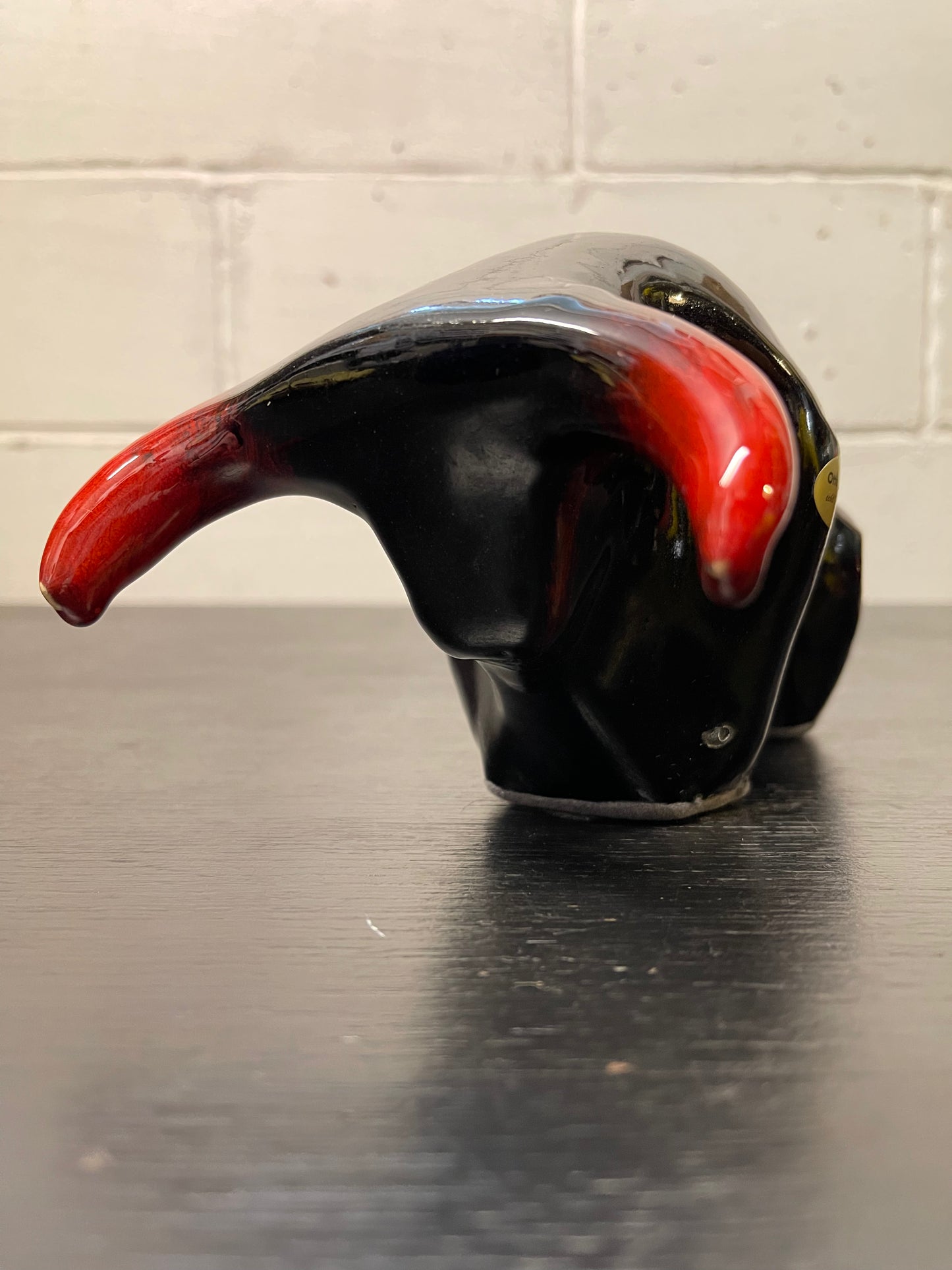 Otto Keramik Ceramic Bull West German Pottery Fat Lava