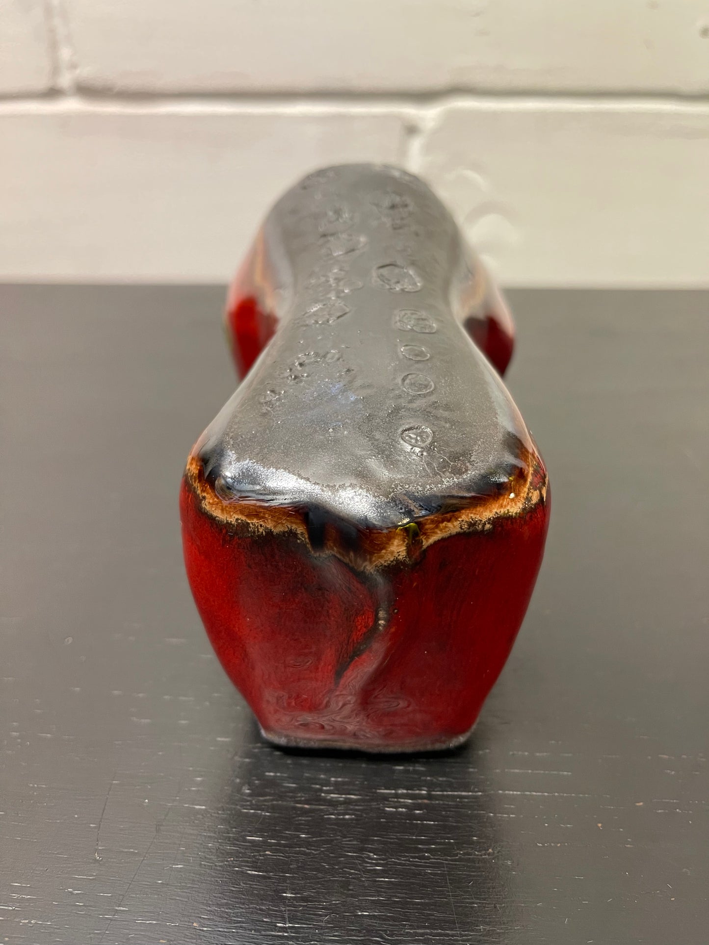 Otto Keramik Ceramic Bull West German Pottery Fat Lava