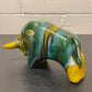 Otto Keramik Ceramic Bull West German Pottery Fat Lava
