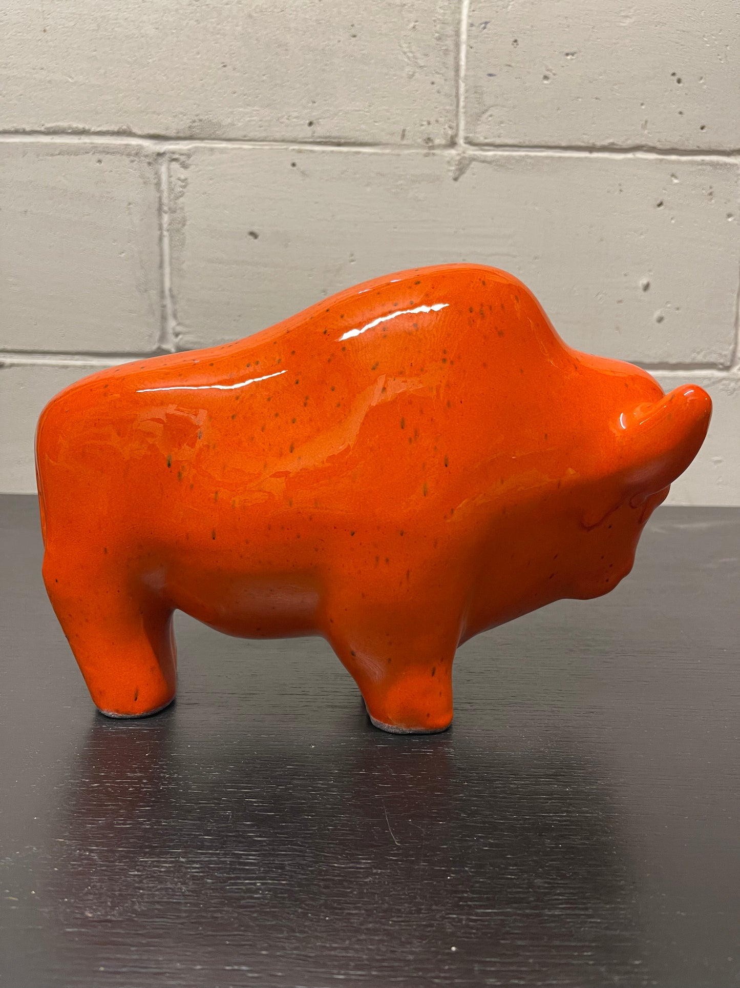 Otto Keramik Ceramic Bull West German Pottery Fat Lava