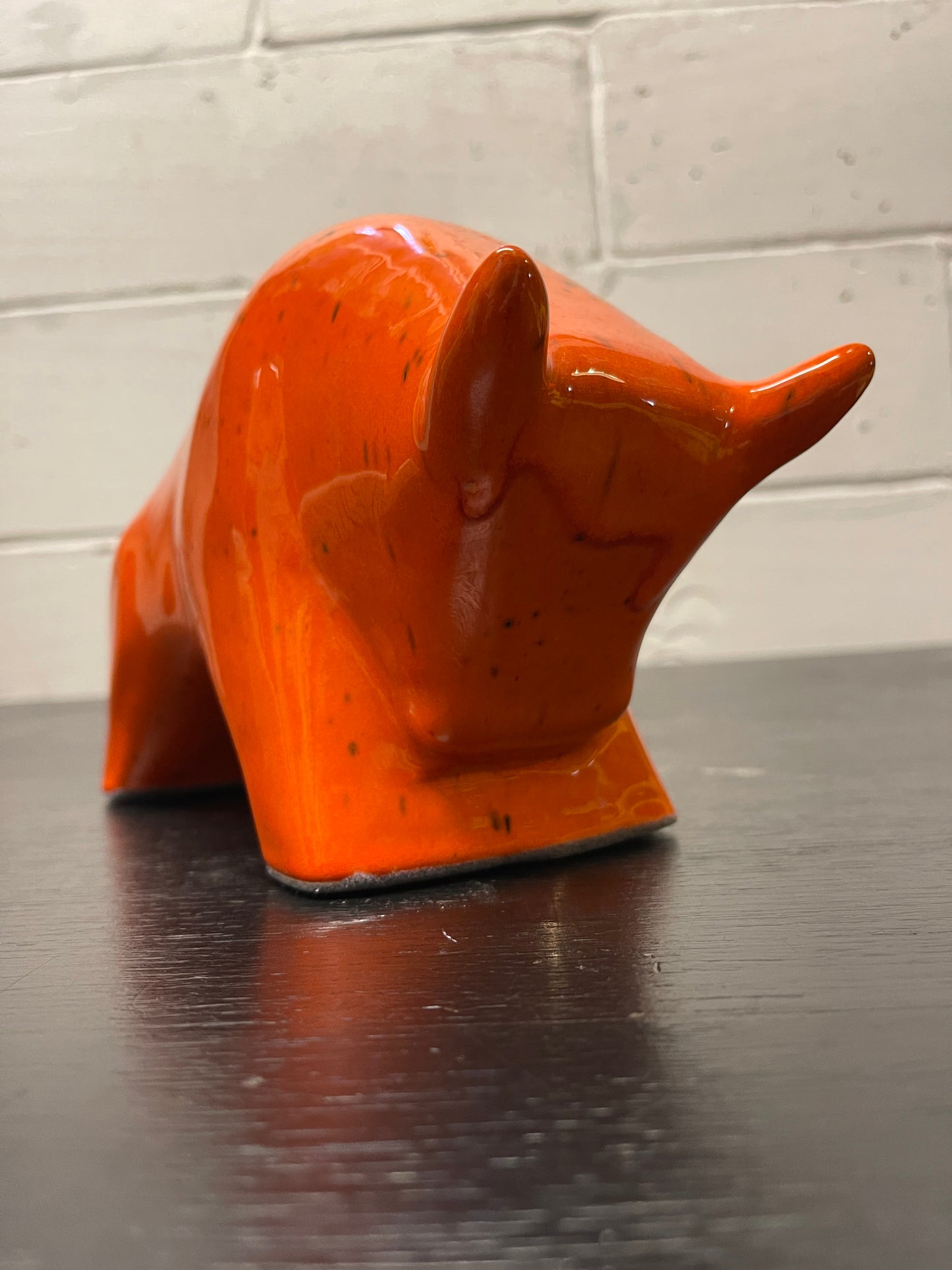 Otto Keramik Ceramic Bull West German Pottery Fat Lava