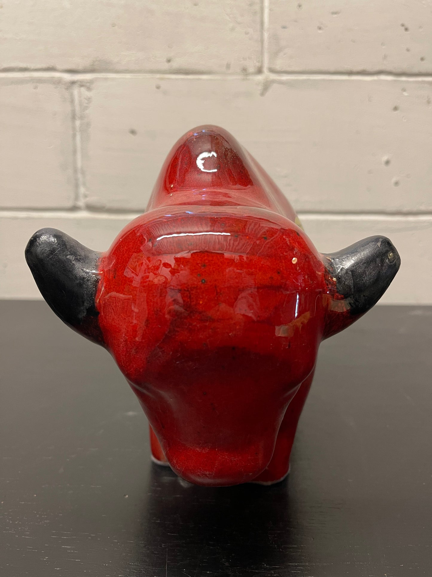 Otto Keramik Ceramic Bull West German Pottery Fat Lava