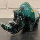 Exclusive Otto Keramik Ceramic Rhino West German Pottery Fat Lava