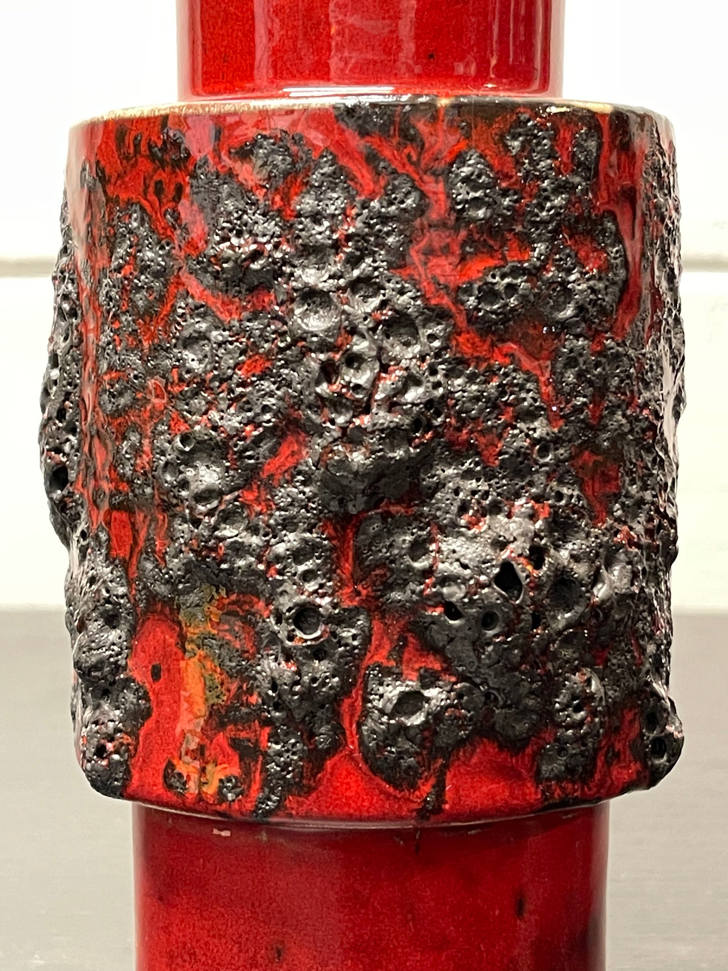 Otto Keramik Ceramic Fat Lava Vase West German Pottery