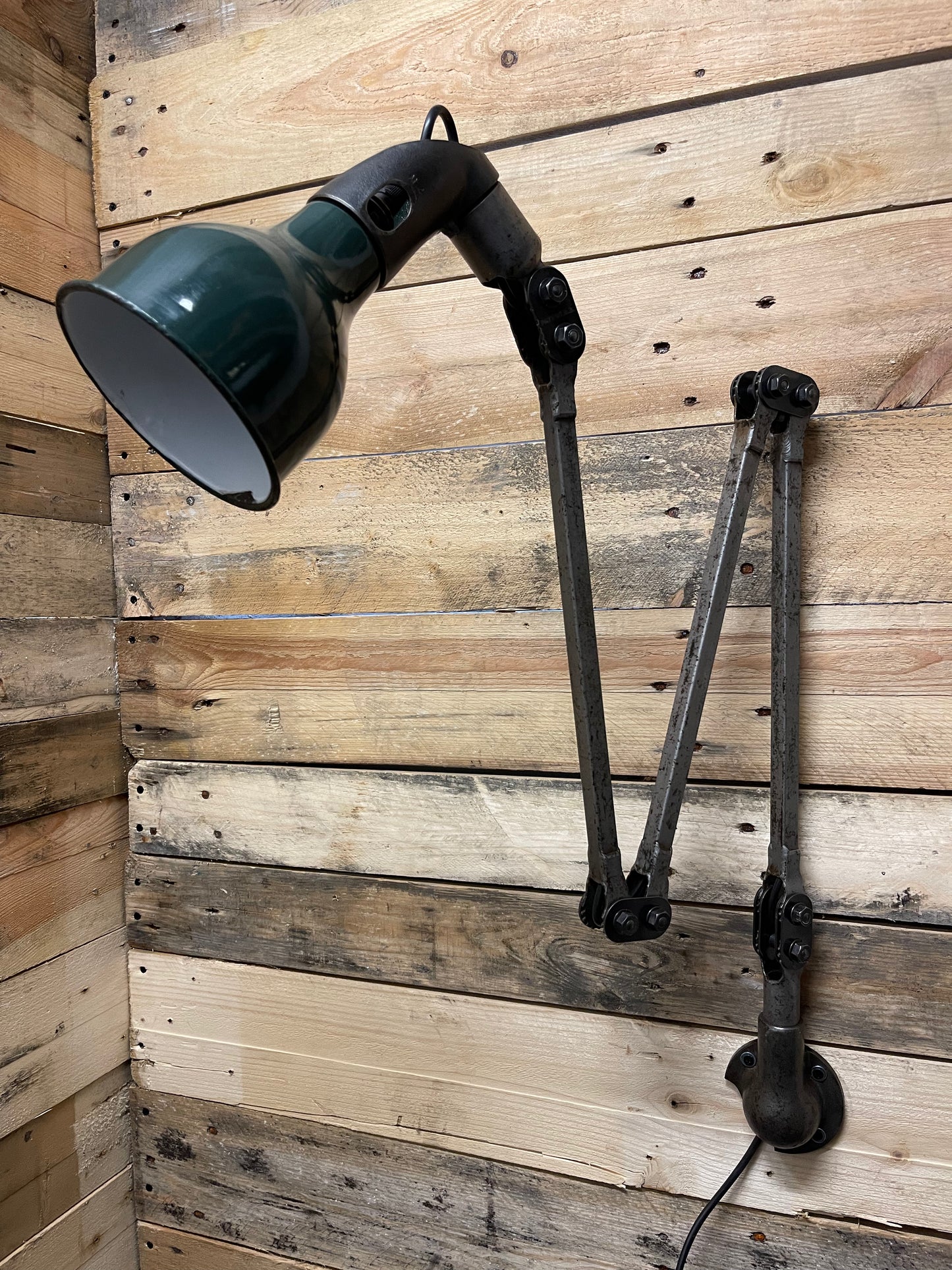1930s Industrial Wall Lamp By Mek Elek London