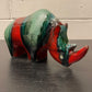 Exclusive Otto Keramik Ceramic Rhino West German Pottery Fat Lava