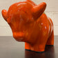 Otto Keramik Ceramic Bull West German Pottery Fat Lava