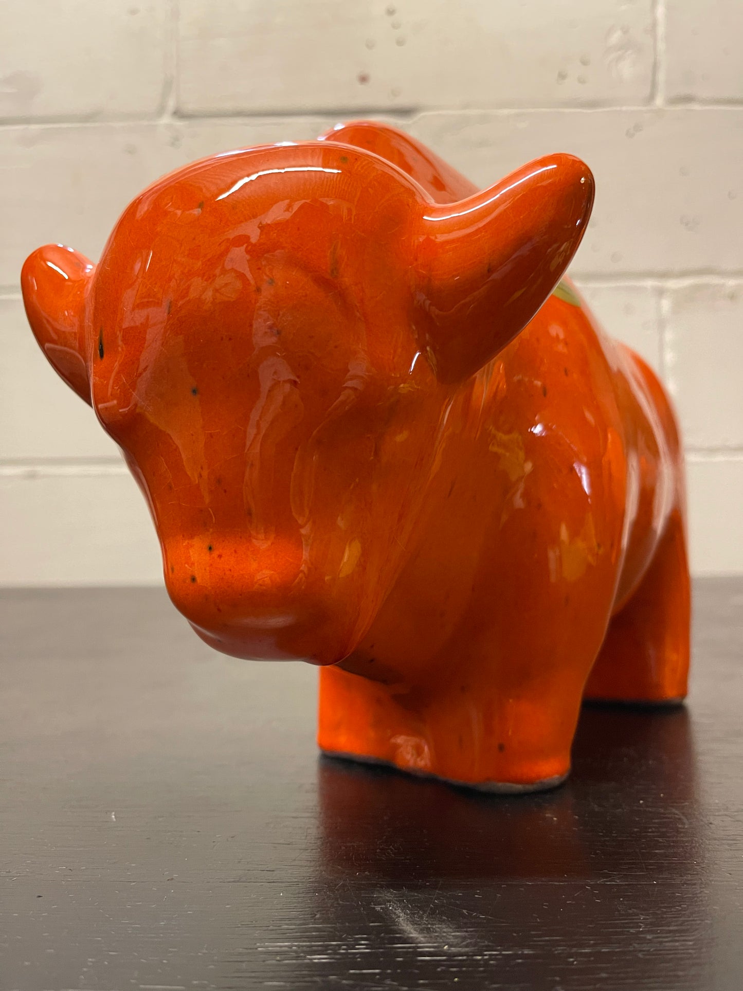 Otto Keramik Ceramic Bull West German Pottery Fat Lava