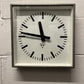 Czech Industrial 1960s Square Factory Clocks By Pragotron