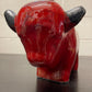 Otto Keramik Ceramic Bull West German Pottery Fat Lava