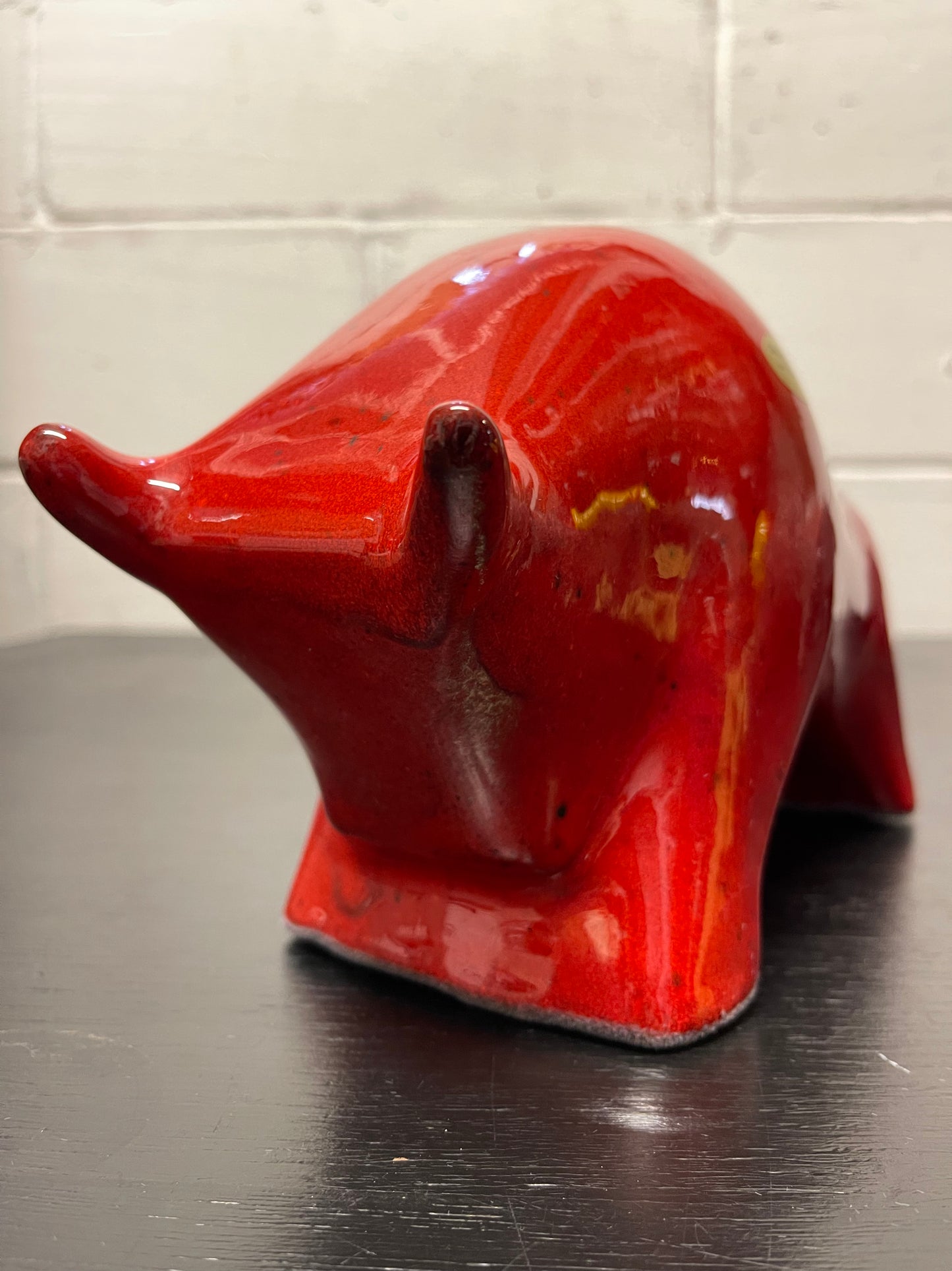 Otto Keramik Ceramic Bull West German Pottery Fat Lava