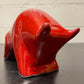 Otto Keramik Ceramic Bull West German Pottery Fat Lava